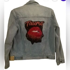 Lulu’s sz M upcycled jean jacket